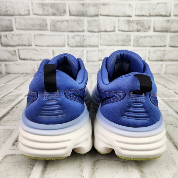 Hoka One One Bondi 8 Women's Sz 10 B Blue Running Walk Gym Athletic Comfort Shoe - Picture 5 of 10